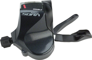 Shimano Shifters Shimano Sora SL-R3000 Double 2x Left Flat Bar Road Shifter only compatible Sora R3000 2x front derailleur