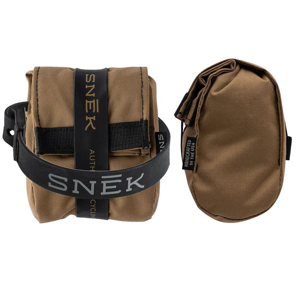 Snek Handlebar/Stem Bags & Packs Coyote Brown Snek Roll Top Saddle And Frame Bag