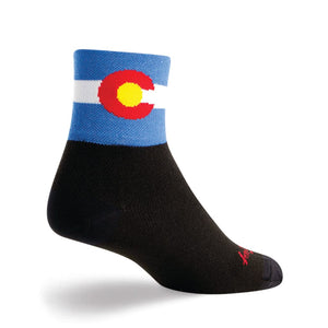 Sockguy Socks 5-9 Sockguy Colorado Flag 3" Socks