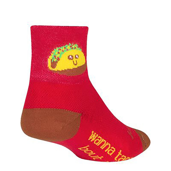 Sockguy Socks 5-9 Sockguy Tacotherapy Socks - Red/Yellow