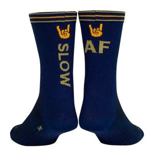 Sockguy Socks Slow AF Navy Blue / Men's L Women's XL Sockguy Performance Crew Socks Unisex