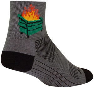 SockGuy Socks SockGuy 2020 Classic Socks - 3" Gray/Black Large/X-Large