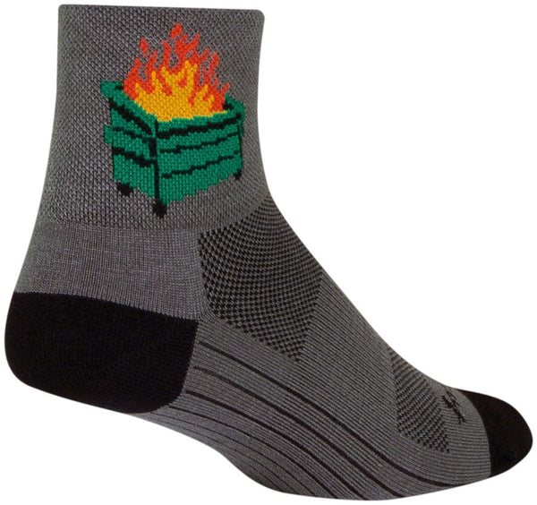 SockGuy Socks SockGuy 2020 Classic Socks - 3" Gray/Black Large/X-Large