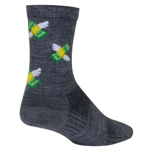 Sockguy Socks Sockguy Cha Ching Wool Socks 9-13 Gray