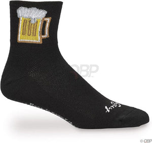 SockGuy Socks SockGuy Classic Beverage Socks - 3" Black Small/Medium