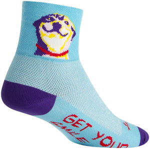 SockGuy Socks SockGuy Classic Grin Socks - 3" Blue Large/X-Large