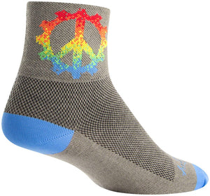 SockGuy Socks SockGuy Classic Peace Ring Socks - 3" Gray Large/X-Large