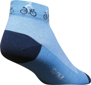 SockGuy Socks SockGuy Classic Ponytail Socks - 1" Blue Women's Small/Medium