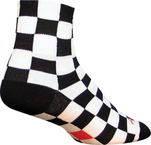 SockGuy Socks SockGuy Classic Ridgemont Socks - 3" Black/White Checker Large/X-Large