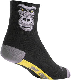 SockGuy Socks SockGuy Classic Silverback Socks - 3" Black/Gray Small/Medium