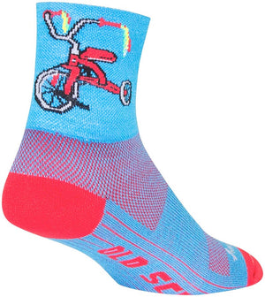 SockGuy Socks SockGuy Classic Trike Socks - 4" Blue/Red Large/X-Large