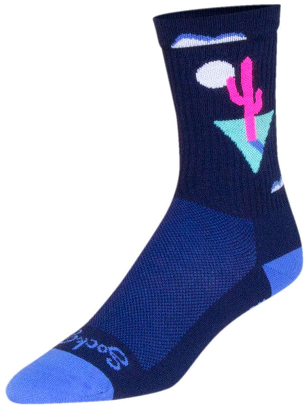 SockGuy Socks SockGuy Crew Cactal Socks - 6" Blue Large/X-Large