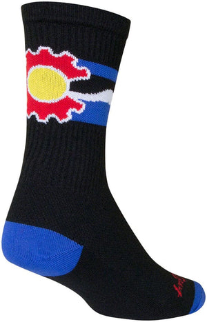 SockGuy Socks SockGuy Crew Cogorado Socks - 6" Black Large/X-Large