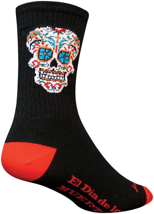SockGuy Socks SockGuy Crew El Dia Socks - 6" Black Small/Medium