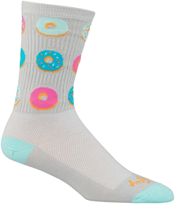 SockGuy Socks SockGuy Crew Glazed Socks - 5" Gray Large/X-Large