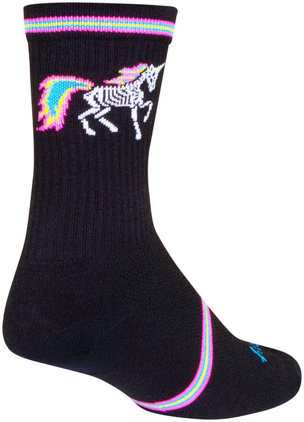 SockGuy Socks SockGuy Dark Magic Crew Socks - 6" Black/Multi Small/Medium