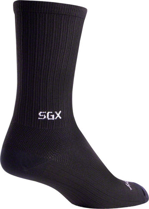 SockGuy Socks SockGuy SGX Black Socks - 6" Black Large/X-Large