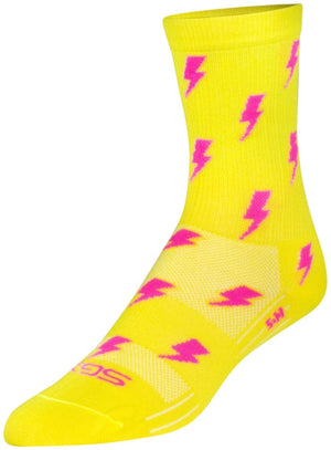 SockGuy Socks SockGuy SGX Lit Socks - 6" Yellow Large/X-Large