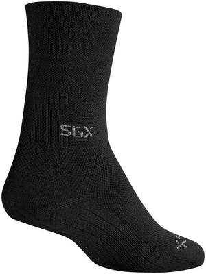 SockGuy Socks SockGuy SGX Raceday Socks - 5" Black Large/X-Large