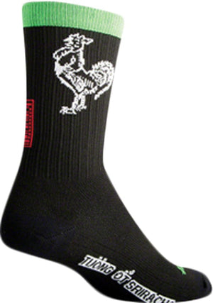 SockGuy Socks SockGuy SGX Sriracha Socks - 6" Black Large/X-Large