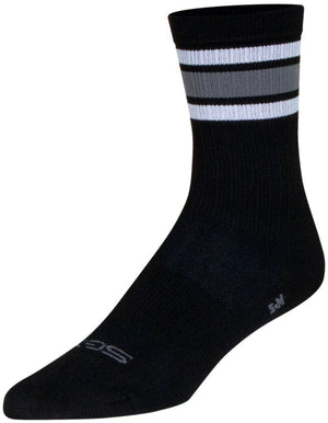 SockGuy Socks SockGuy SGX Throwback Socks - 6" Black Large/X-Large