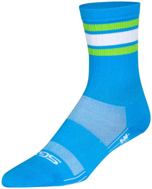 SockGuy Socks SockGuy SGX Throwback Socks - 6" Blue Small/Medium