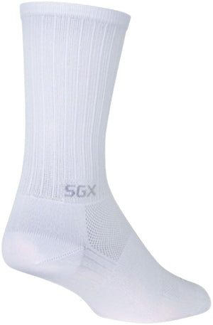 SockGuy Socks SockGuy SGX White Socks - 6" White Large/X-Large