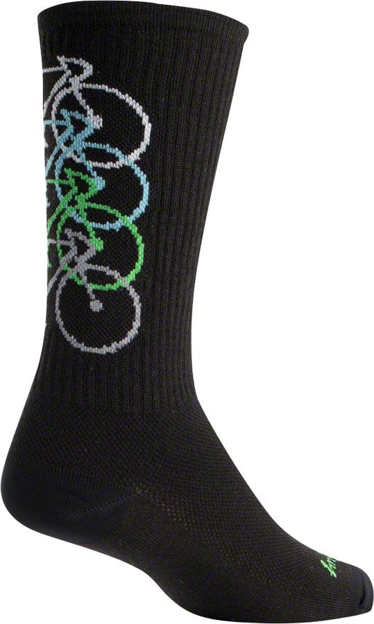 SockGuy Socks SockGuy Wool Stacked Socks - 6" Black Large/X-Large