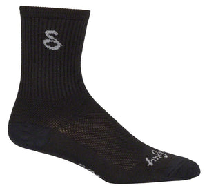 SockGuy Socks SockGuy Wool Tall Socks - 6" Black Small/Medium