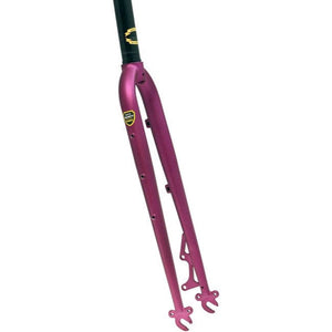 Soma Rigid Forks Purple Soma Lugged CX Disc Fork, 700c, 1-1/8"