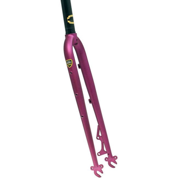 Soma Rigid Forks Purple Soma Lugged CX Disc Fork, 700c, 1-1/8"