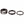 Spank Headset Spacer Kit 3/6/12mm Set - Black