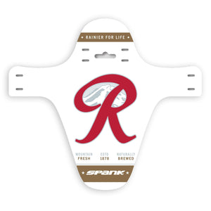 Spank Fenders White Spank Mud Fender - Rainier Beer