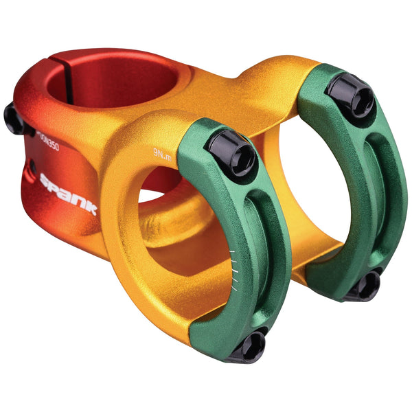 Spank Stems 45Mm / Red/Gold/Green Spank Spoon 350 Stem