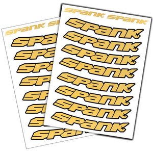 Spank Wheel Parts & Accessories Gold Spank Rim Decals