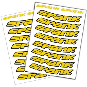 Spank Wheel Parts & Accessories Yellow Spank Rim Decals