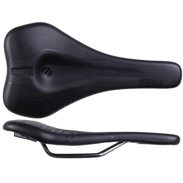 SQlab Saddles Crmo / 130* SQlab 611 Ergowave Saddle - Black