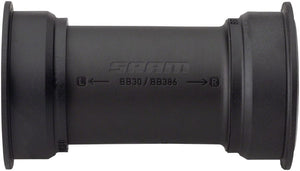 SRAM Bottom Brackets SRAM DUB PressFit BB386 Bottom Bracket - 386 EVO 86mm Road Black