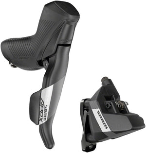 SRAM Brake/Shift Lever - Drop Bar SRAM Apex Shift/Brake Lever Hydraulic Disc Brake Caliper - Right/Rear 12-Speed DoubleTap Flat Mount 20mm Offset BLK D1