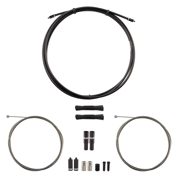 Sram Cables and Housing Sram SlickWire Brake Cable Kit V2 Front and Rear 1350mm/2350mm 1.5mm SS Black MTB Compressionless