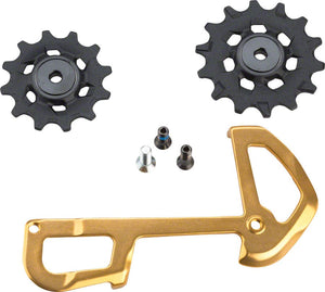 SRAM Cage Assembly SRAM XX1 Eagle Ceramic Bearing Pulleys and Gold Inner Cage