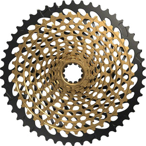 SRAM Cassettes and Cogs SRAM XX1 Eagle XG-1299 Cassette - 12 Speed 10-50t Gold/BLK For XD Driver Body