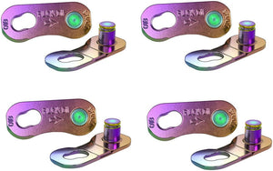 SRAM Chain Links and Pins SRAM RED PowerLock Flattop Chain Connector Link - 12/13-speed Road Only Rainbow 4 Pack D1