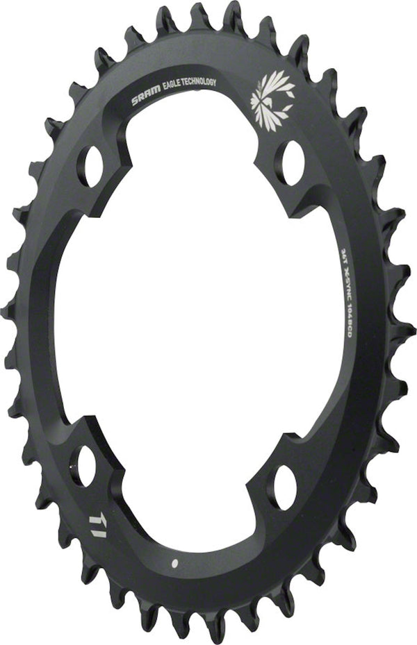 SRAM Chain SRAM X-Sync 2 Eagle Chainring - 36 Tooth, 104mm BCD, 12-Speed, Black