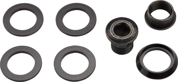 SRAM Chainring Bolts and Hardware SRAM Force 1/ CX1 Chainring Spacer Bolt Set Five Spacers Hidden Nut/Bolt Fits Rival 1 Hidden Chainring Bolt Design