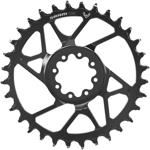 SRAM Chainrings 30T SRAM S1000 Eagle T-Type Direct Mount Chainring - 12-Speed 8-Bolt Direct Mount 3mm Offset Aluminum BLK