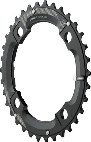 SRAM Chainrings SRAM 34 Tooth 104mm BCD Outer Chainring With Medium Overshift Pin Use 22T