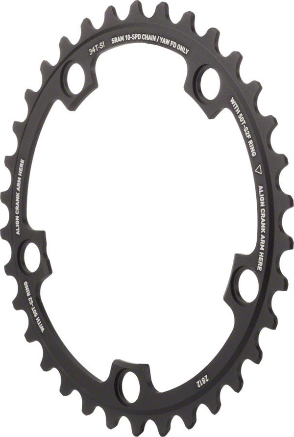 SRAM Chainrings SRAM Red Yaw 34T 10-Speed 110mm Chainring Use with 50T