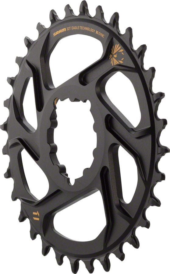 SRAM Chainrings SRAM X-Sync 2 Eagle Direct Mount Chainring - 32 Tooth 3mm Boost Offset 12-Speed BLK Gold