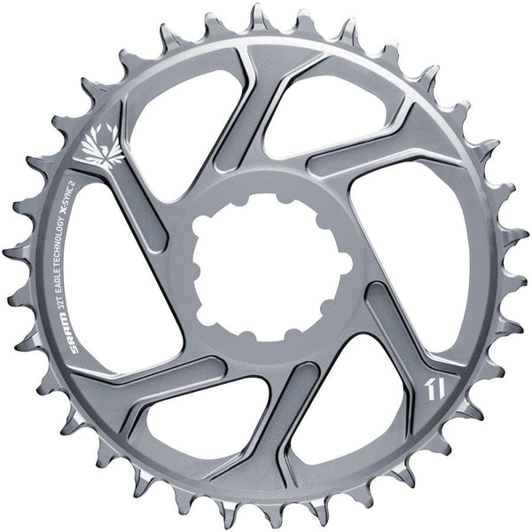 SRAM Chainrings SRAM X-Sync 2 Eagle Direct Mount Chainring - 32 Tooth 3mm Boost Offset 12-Speed Polar Grey